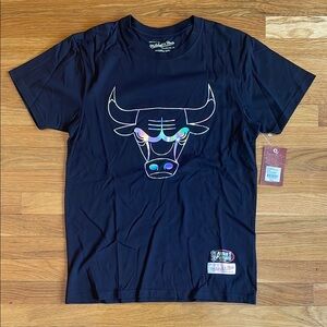 Chicago Bulls Mitchell & Ness Black Graphic T-Shirt